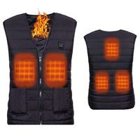 Electric Heated Vest, Lesgos USB Rechargeable Heating Clothes Vest with 3 Adjustable Temperature, Men & Women Washable Body Warmer Gilet for Outdoor Skiing, Hiking, Hunting, Motorcycle, Camping