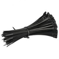 Reusable Cable Ties 8 Inch VTECHOLOGY Releasable Adjustable Nylon Zip Ties 100Pack, Black