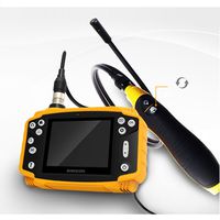 SmartFly HB90D 9mm 1 Meter 3.5" LCD Dual Lens Endoscope Borescope Snake Inspection Tube Camera DVR Vehicle Inspection Pipeline