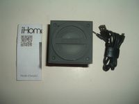 iHome Bluetooth Rechargeable Mini Speaker Cube, Gray