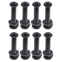 VJ Longboard Skateboards Cruiser Hardware Screws 1" 1.25" 1.5" 1.75" 2" Black Color (1")