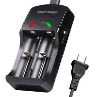 Mouow Rechargeable Battery Charger for Ni-MH/CD AA AAA Rechargeable Batteries and 3.7V Li-ion Batteries 18650 18490 18350