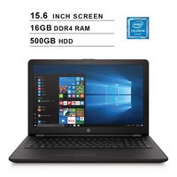 2019 Premium Flagship HP Pavilion 15.6 Inch Laptop (Intel Celeron N4000 up to 2.6GHz, 16GB DDR4 RAM, 500GB HDD, Intel UHD 600, WiFi, Bluetooth, HDMI, DVD, Windows 10) (Renewed)