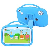 SANNUO Kids Tablet 7 inch,GMS-Certified Android 9.0 and Kids-Mode Dual System,Quad Core,1GB RAM,16GB ROM,Dual Camera,Full HD Screen,Google Play and Learning App for Children.