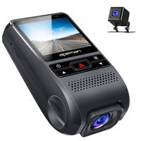 APEMAN Dash Cam Front and Rear 1080P Full HD Dual Car Camera, Lens 170° Wide Angle Lens Work with GPS, G-Sensor, WDR, Night Vision, Motion Detection, Parking Monitoring