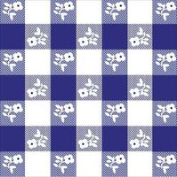 Blue Gingham Beverage Napkin - 50ct