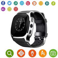 Elever Bluetooth Smart Watch, Smart Watch Fashion Sync SMS Support SIM TF Card for Phone with C Smart Watches