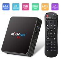 Android TV Box, HAOSIHD MXR Pro Android 7.1 TV Box with 4GB RAM 32GB ROM RK3328 Quad-core, Support 4K Full HD Dual-Band Wi-Fi 2.4/5Ghz BT 4.1 Smart TV Box (black1)