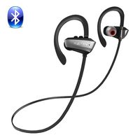 MiZiTON U7P Bluetooth Headphones Real IPX7 Waterproof and Sweatproof Wireless Sports Headphones with Microphone For Gym Running Exercise Driving 8 Hours Battery Noise Cancelling Headphones (Gray)