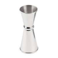 HIC Harold Import Co 42182 Double Cocktail Jigger, 1-Ounce to 1.42-Ounce, 18/8 Stainless Steel