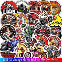 Vintage Motorcycle Girl Vinyl Stickers Car Laptop Helmet Luggage Vintage Skateboard Wall Decor Gift for Adult (D150-161)