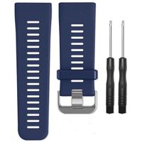 AUTRUN Band for Garmin VIVOACTIVE HR Watch, Soft Silicone Wristband Replacement Band for Garmin Vivoactive HR Sports GPS Watch (Navy)