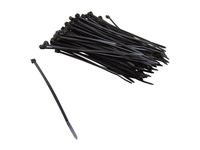 Windscreen4less Black 8" Nylon Cable Tie,100pc,Zip Tie