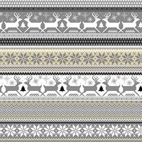 Gift WRAP Tissue Paper for Christmas, 24 Sheets, Large 20x30, Printed Decorative Tissue Paper for Gift Wrapping (Silver and Gold Christmas Reindeer Sweater Print)