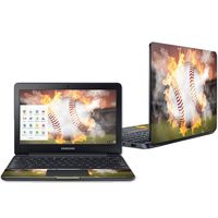 Mightyskins Skin Compatible with Samsung Chromebook 3 11.6" - Fastball | Protective, Durable, and Unique Vinyl Decal Wrap Cover | Easy to Apply, Remove, and Change Styles | Made in The USA