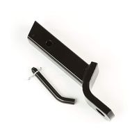 Rugged Ridge 11237.02 Black 2" Square Ball Mount Receiver Hitch