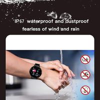 coffee5 Unisex Casual Multifunctional Round Shape Bluetooth Smart Wristband Smart Watches