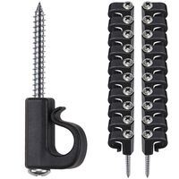 SELEWARE Set of 20 Q-Hanger, Home Christmas Lights Hanger Hooks with Phillips Screw for Garage New Year Party Outdoor Easy Release Wire and Fairy Led Lights, Heavy Duty 40 LB Capacity