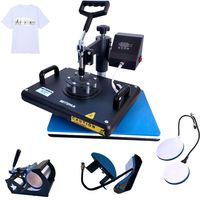 BetterSub Heat Press,5 in 1 Heat Press Machine,T-Shirt Heat Transfer Industrial-Quality Sublimation Machine,360 Degree Swivel 12x15 Print Press Machine for Mug Hat Plate Cap