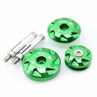 Green Aluminum Frame Hole Cover Frame Hole Cap Cover Plug Bolt For Kawasaki Z1000 2010-2016 Z1000SX 2011-2016