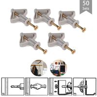Plasterboard Hollow Wall Anchors Plugs & Screws Aircraft Expansion Tube Pipe Expansion Screw for Curtain Gypsum Board Wall Installation Fastener Hardware with Phillips Head Screw Kit 100/50Pcs