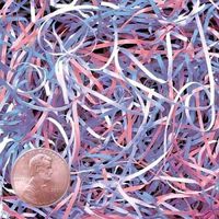 6oz Bag Baby Blend VERYFINE Fine Cut Gift Basket Shred Paper Grass Filler Pink BlueWhite nfLG -702