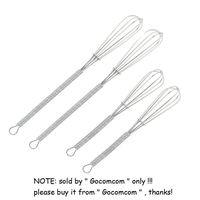 HONBAY Mini Wire Kitchen Whisks-Each of 2PCS 5 Inches and 7 Inches