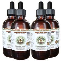 Bergamot Alcohol-Free Liquid Extract, Bergamot (Citrus Bergamia) Dried Fruit Peel Glycerite Hawaii Pharm Natural Herbal Supplement 4x4 oz