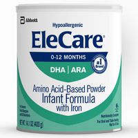EleCare For Infants (0-12 months) Unflavored Powder with DHA/ARA, 1 Can 14.1OZ (Packaging may vary)