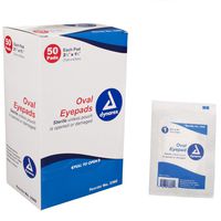 Dynarex First Aid Sterile Eye Pads, Oval - MS55310 (300)