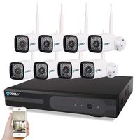 8CH 1080P NVR WiFi Set 720P 3.6mm 36-LED Waterproof IP Camera