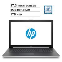 2019 Newest HP Premium Pavilion 17.3 Inch HD Laptop (Intel Core i3-8130U up to 3.4 GHz, 8GB DDR4 RAM, 1TB HDD, Intel UHD 620, DVD, WiFi, Bluetooth, HDMI, Windows 10) (Renewed)