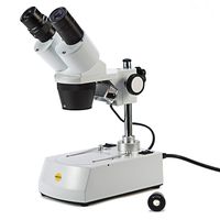 Swift S304 20X/40X/80X Magnification Binocular Stereo Microscope, with Wide-field 10X and 20X Eyepieces, Tungsten Lighting, Fixed Pillar Stand