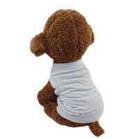 Howstar Pet Clothes, Puppy Vest Cotton Solid Color Dog Sweatshirt Apparel Pet Shirt (Gray, S)