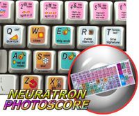 NEW NEURATRON PHOTOSCORE KEYBOARD STICKER FOR DESKTOP, LAPTOP AND NOTEBOOK