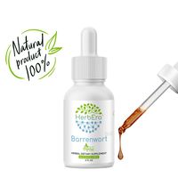 Barrenwort B60 Alcohol-Free Herbal Extract Tincture, Super-Concentrated Organic Barrenwort (Epimedium Grandiflorum) 2 fl oz