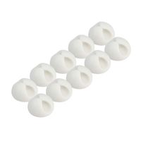 ROK Hardware Multipurpose Silicone Cable Clip Grip Wire Cord Type USB Desk Wall Desktop Organizer Charger Holder (10 Pack, White)