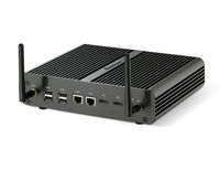 Kingdel Intel 5th Generation i7 Broadwell CPU, 4K HTPC, Fanless Mini Box PC with 16GB RAM, 128GB SSD, Intel HD5500/6000 Graphics, 2xHD Ports, 2xLAN, 1xSPDIF, 4xUSB3.0, Wi-Fi, Windows 10 Pro