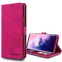 Shmimy Wallet Case for OnePlus 7 Pro Flip Kickstand Purse Card Holder Cases Men Women PU Leather Cover for OnePlus 7 Pro