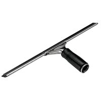12" Stainless Steel Window Squeegee, Black, 1/Each