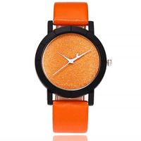 Gotd Sport Digital Wrist Watch for Women Men Casual Glass Quartz Stainless Steel Leather Band Strap Analog Wholesale Luxury Fashion (Orange)