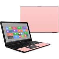 MightySkins Skin Compatible with HP 15t Laptop 15.6" (2017) - Solid Blush | Protective, Durable, and Unique Vinyl Decal wrap Cover | Easy to Apply, Remove, and Change Styles | Made in The USA