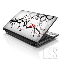 LSS 15 15.6 inch Laptop Notebook Skin Sticker Cover Art Decal Fits 13.3" 14" 15.6" 16" HP Dell Lenovo Apple Asus Acer Compaq (Free 2 Wrist Pad Included) Lovebirds Eye Catching