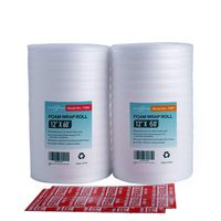 Offitecture Foam Wrap Roll 12 Inches by 120 Feet Total, Perforated Every 12 Inches for Shipping, Moving and Storing, Fragile Stickers Included