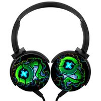Septic-Eye-Jack Wired Stereo Headphone Earbuds Over Ear Bass Lightweight Portable Headphone