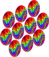 Dexcom Custom Adhesive Patches 10 Pack (Rainbow Bright)