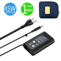 XPS 13 Charger, 45W 19.5V 2.31A Charger for Dell XPS 13 / XPS 12/12 MLK/Inspiron 14 (7437) Laptops, KSW KINGDO Power Supply with 2.9ft Power Cord Including a Carrying Pouch