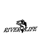River Life 8" Car/Truck/Laptop White Vinyl Decal