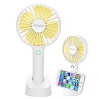 Mini Handheld Fan,SEOYO Personal Portable USB Rechargeable Battery Powered Fan with Base, 2500mAh Battery，4 Modes for Home, Office, Bedroom and outdoor(White)
