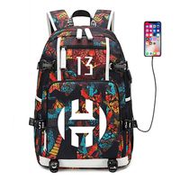 AUGYUESS Basketball Player Star Backpack School Bag Daypack Bookbag Shoulder Bag Laptop Bag
